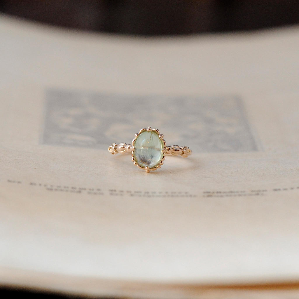 relaxline cuffs&puff ring　トルマリンキャッツリング