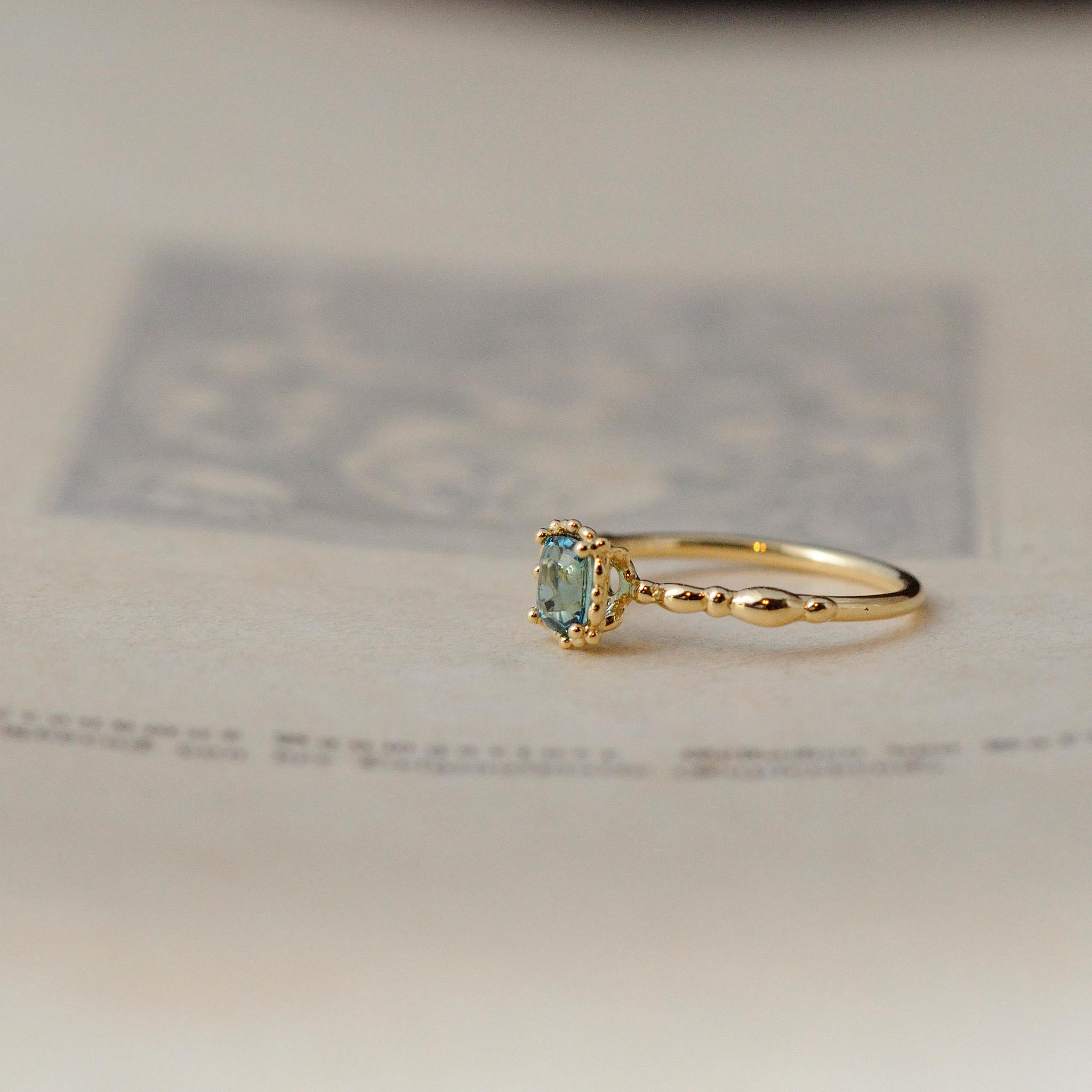 relaxline  ring　クッショントルマリンリング