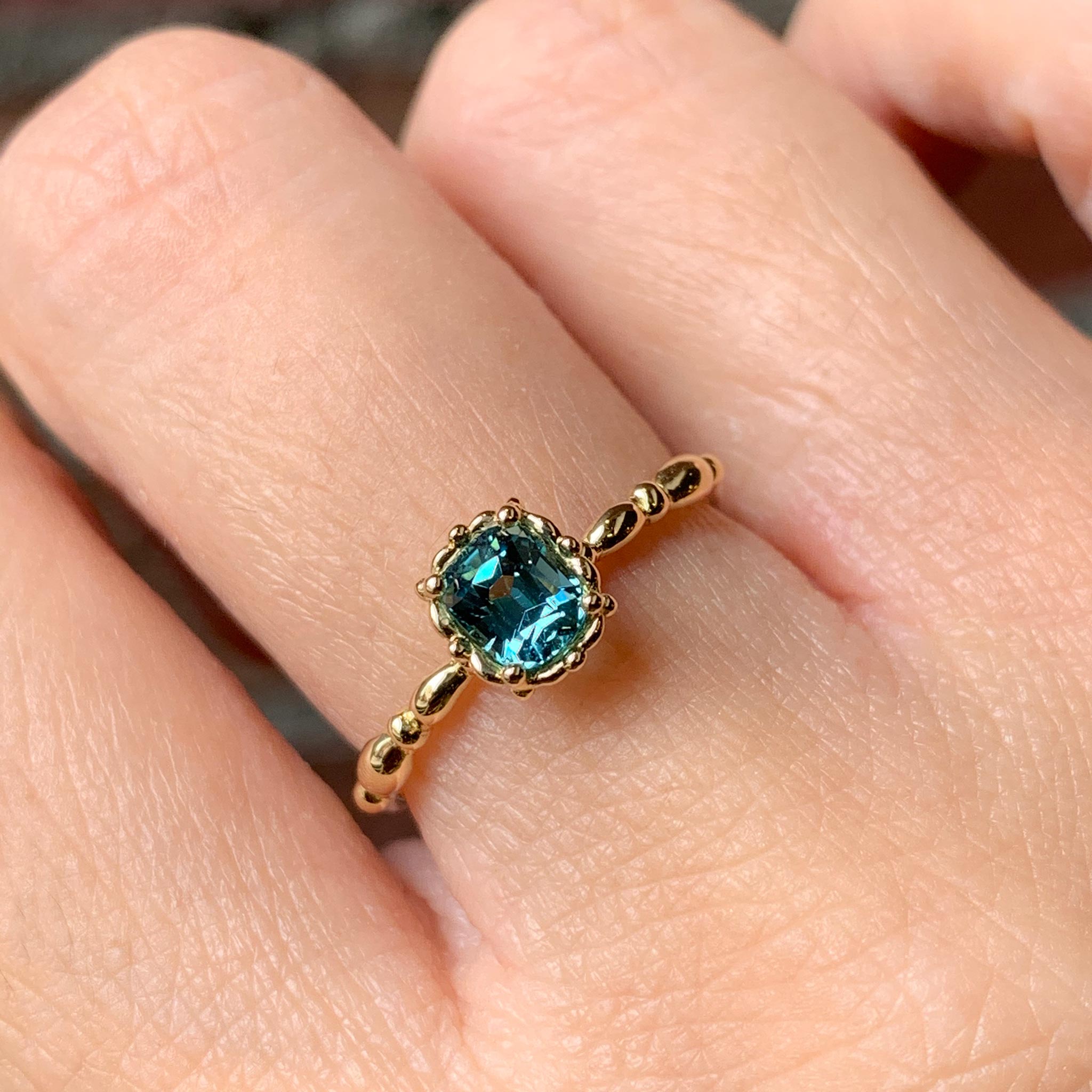 relaxline  ring　クッショントルマリンリング