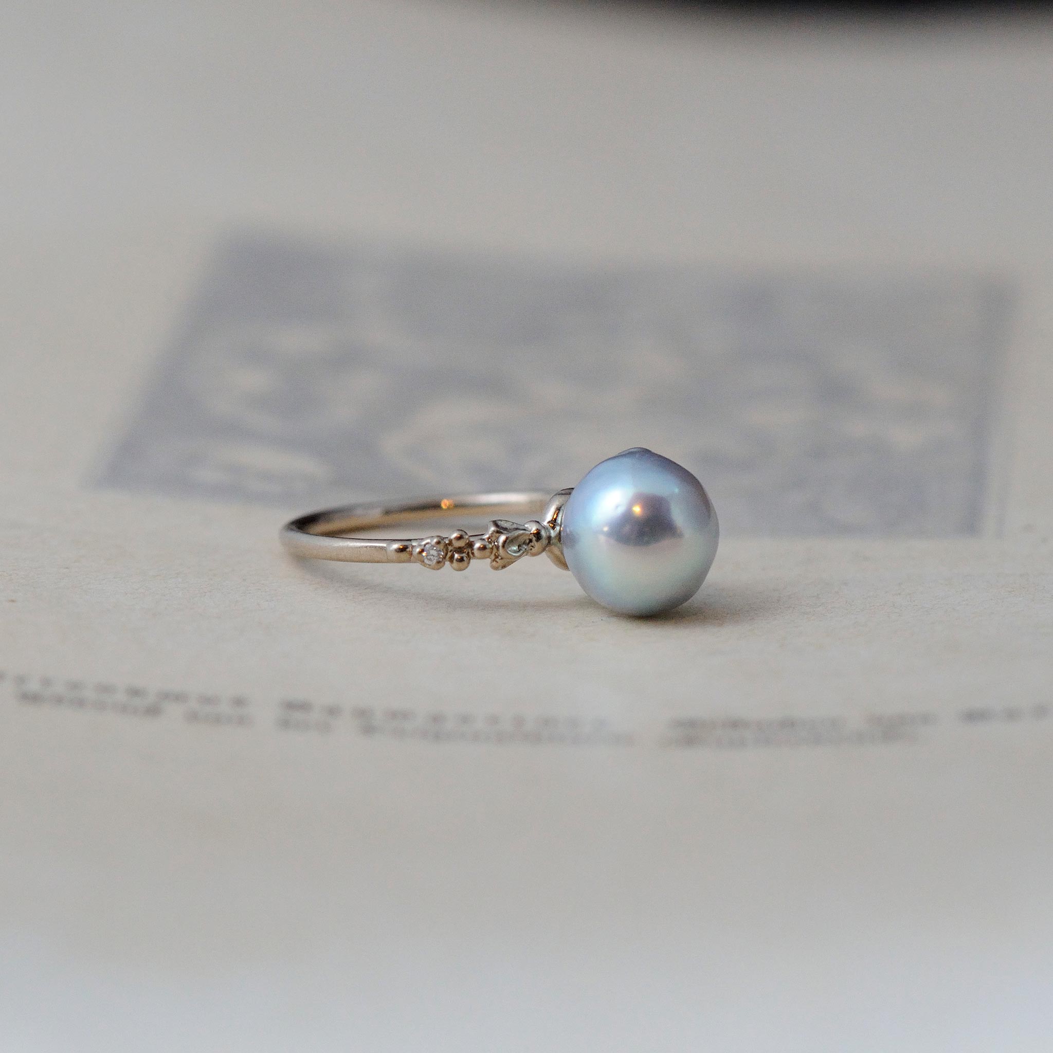 relaxline cuffs ring　バロックパールリング