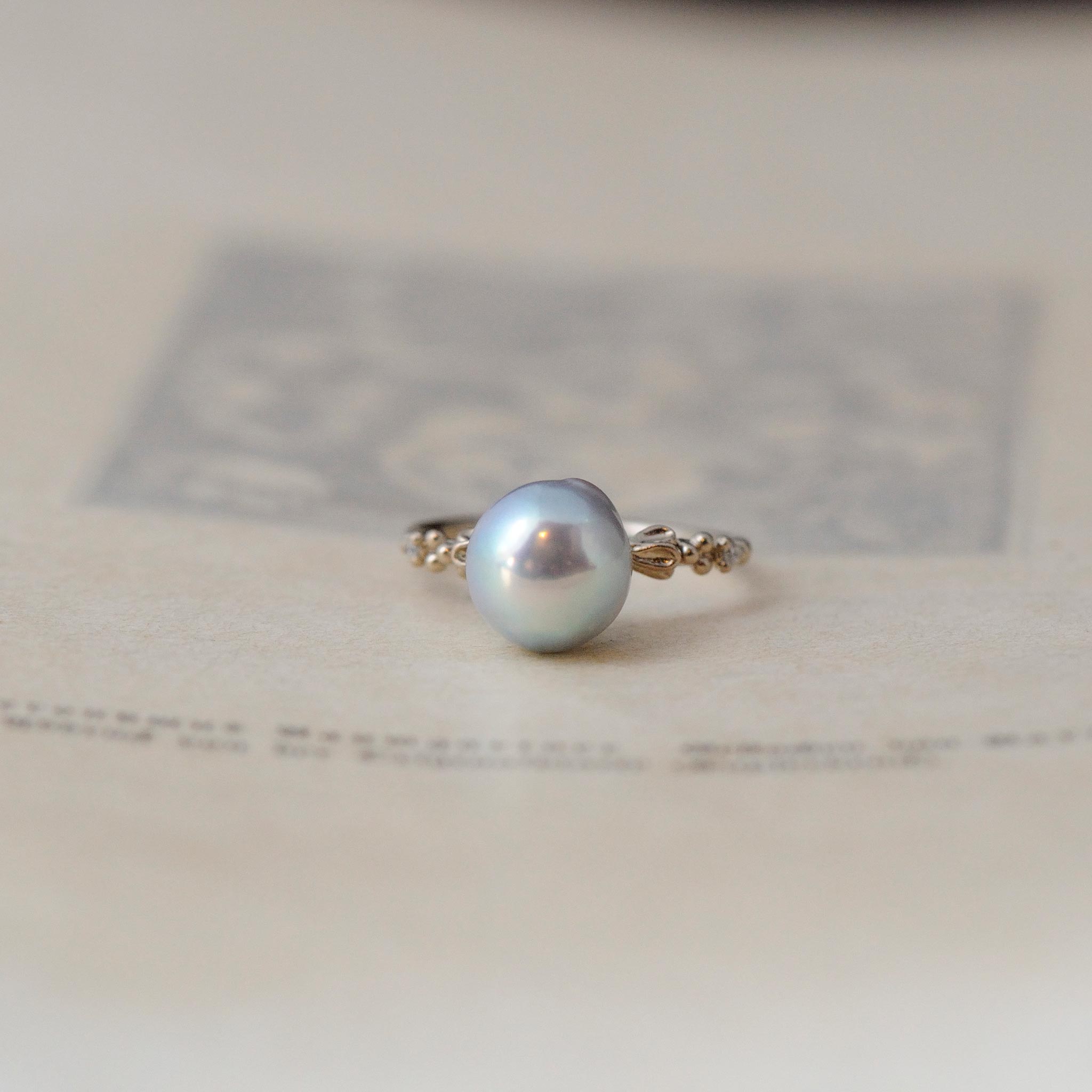 relaxline cuffs ring　バロックパールリング