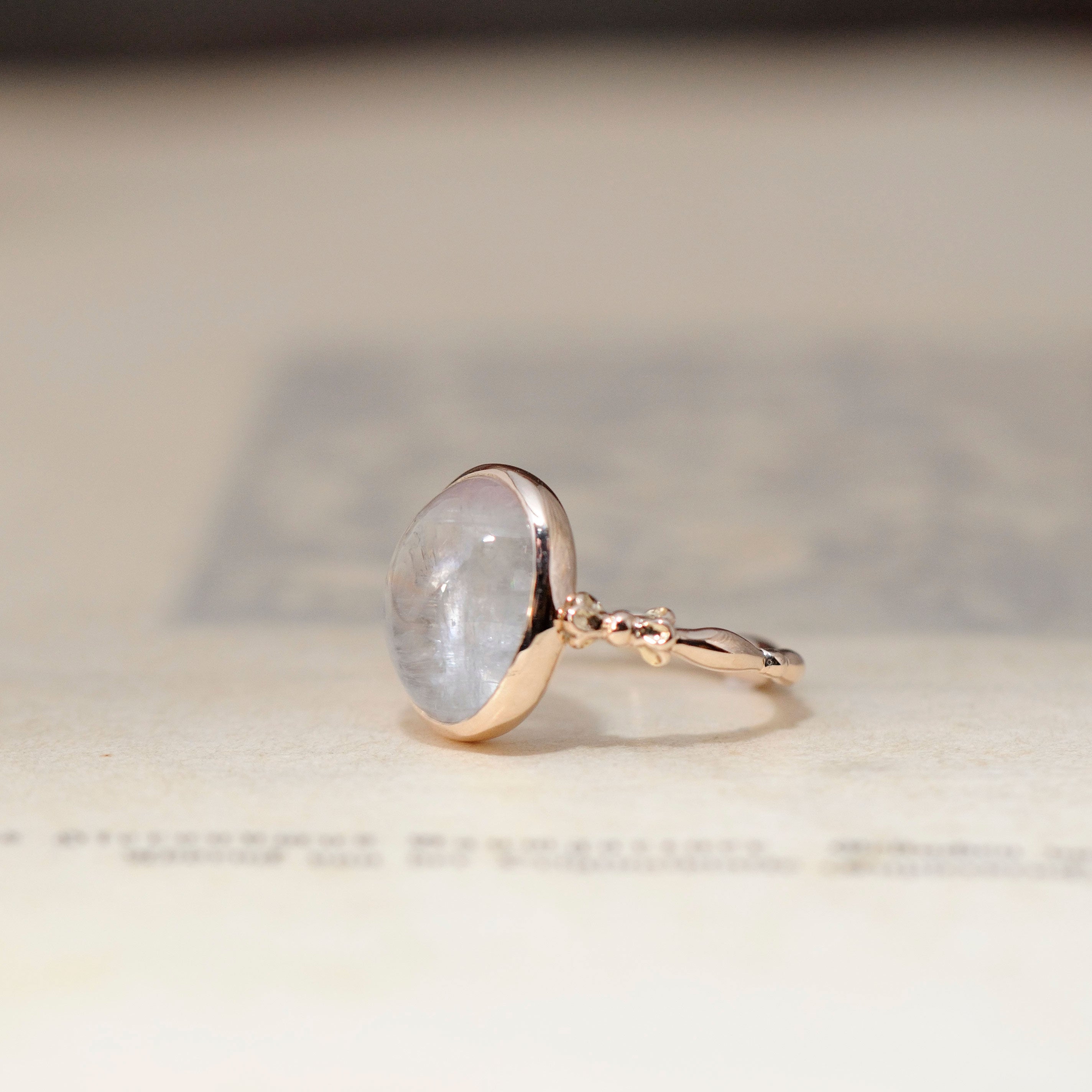 relax line cuffs ring　バイカラートルマリンカボションリング