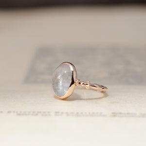 relax line cuffs ring　バイカラートルマリンカボションリング