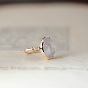 relax line cuffs ring　バイカラートルマリンカボションリング
