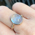 relax line cuffs ring　バイカラートルマリンカボションリング