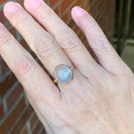 relax line cuffs ring　バイカラートルマリンカボションリング
