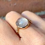 relax line cuffs ring　バイカラートルマリンカボションリング