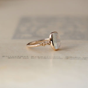 relax line cuffs ring　バイカラートルマリンカボションリング　クッション