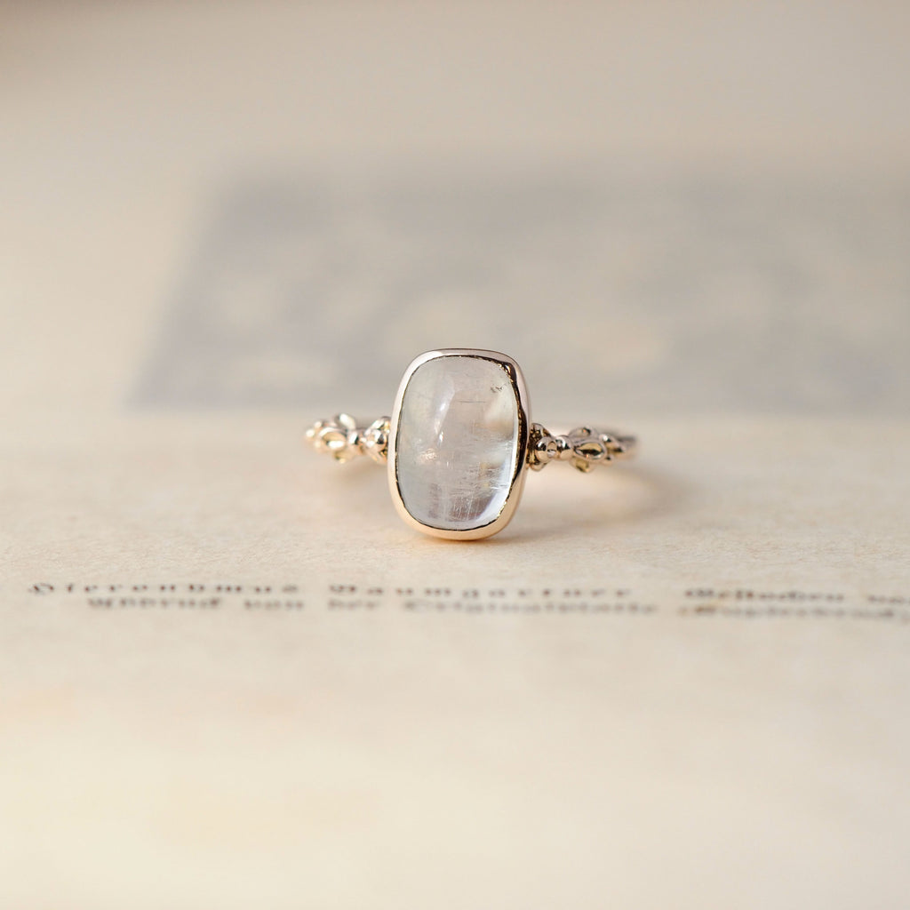 relax line cuffs ring　バイカラートルマリンカボションリング　クッション