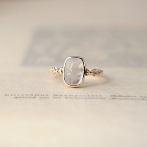 relax line cuffs ring　バイカラートルマリンカボションリング　クッション