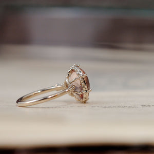 relax line sleeve ring　モルガナイトリング
