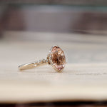 relax line sleeve ring　モルガナイトリング