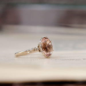 relax line sleeve ring　モルガナイトリング