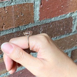 relax line sleeve ring　モルガナイトリング