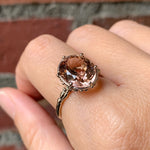 relax line sleeve ring　モルガナイトリング