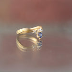 graceline　V shaped tiara ring sapphire/Vライン　ティアラリング