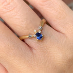 graceline　V shaped tiara ring sapphire/Vライン　ティアラリング