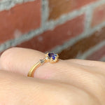 graceline　V shaped tiara ring sapphire/Vライン　ティアラリング