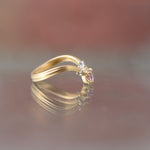 graceline　V shaped tiara ring topaz/Vライン　ティアラリング