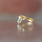 graceline　V shaped tiara ring aquamarine/Vライン　ティアラリング